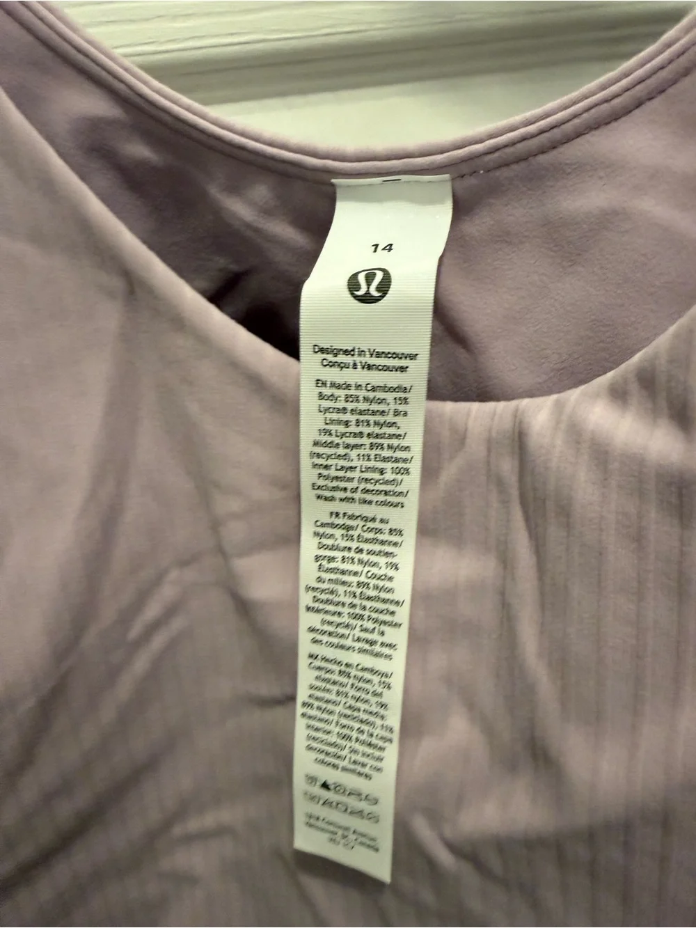 Lululemon Align ™ Lettuce-Hem Tank *B/C Lilac Play
